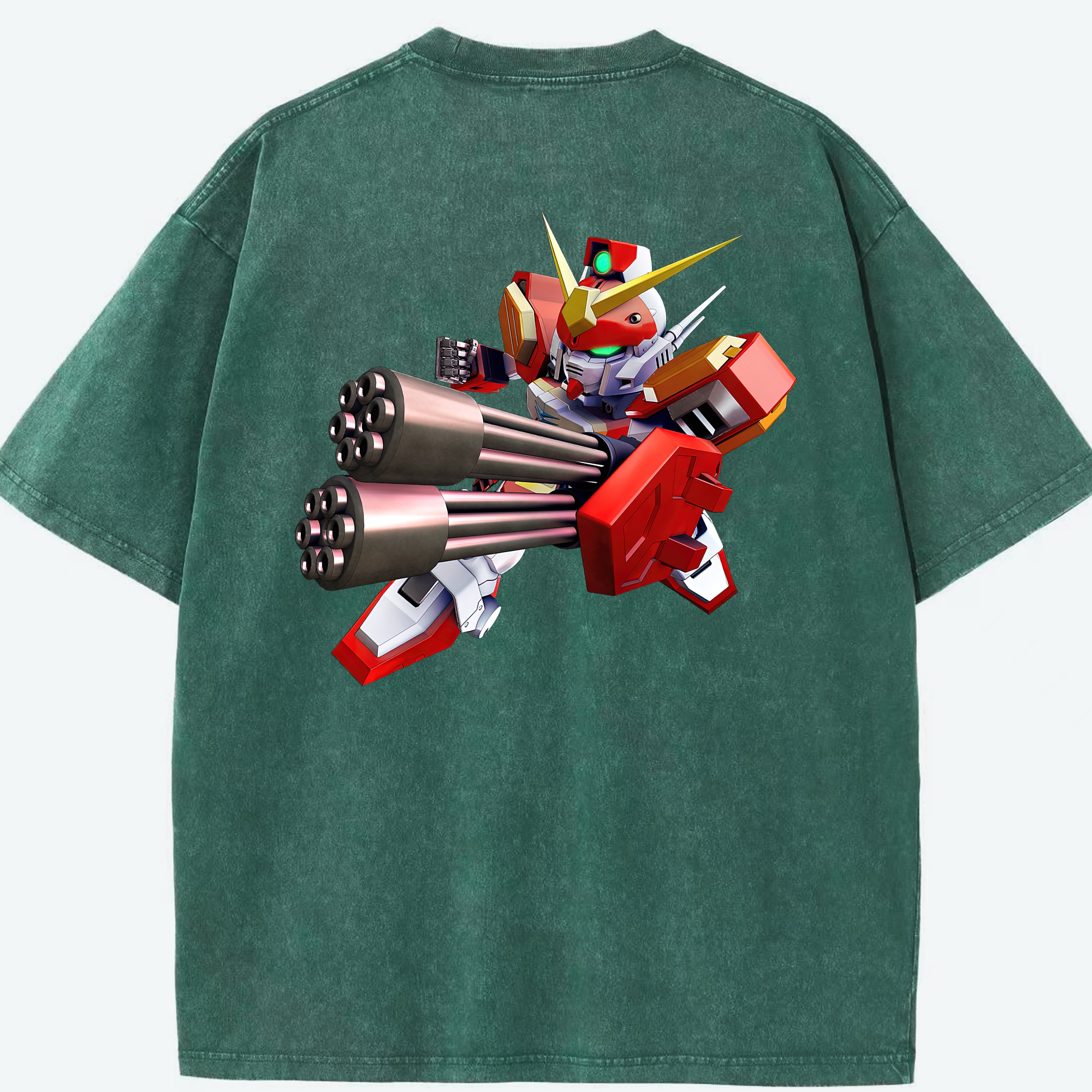 （画像用） 機動戦士ガンダム Mobile Suit Gundam 綿100% ヴィンテージ風 半袖Tシャツ（背面プリント）